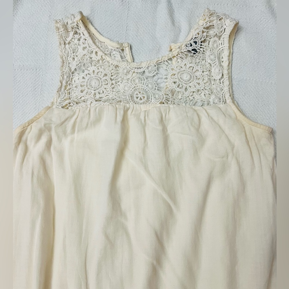 Embroidered tank dress.